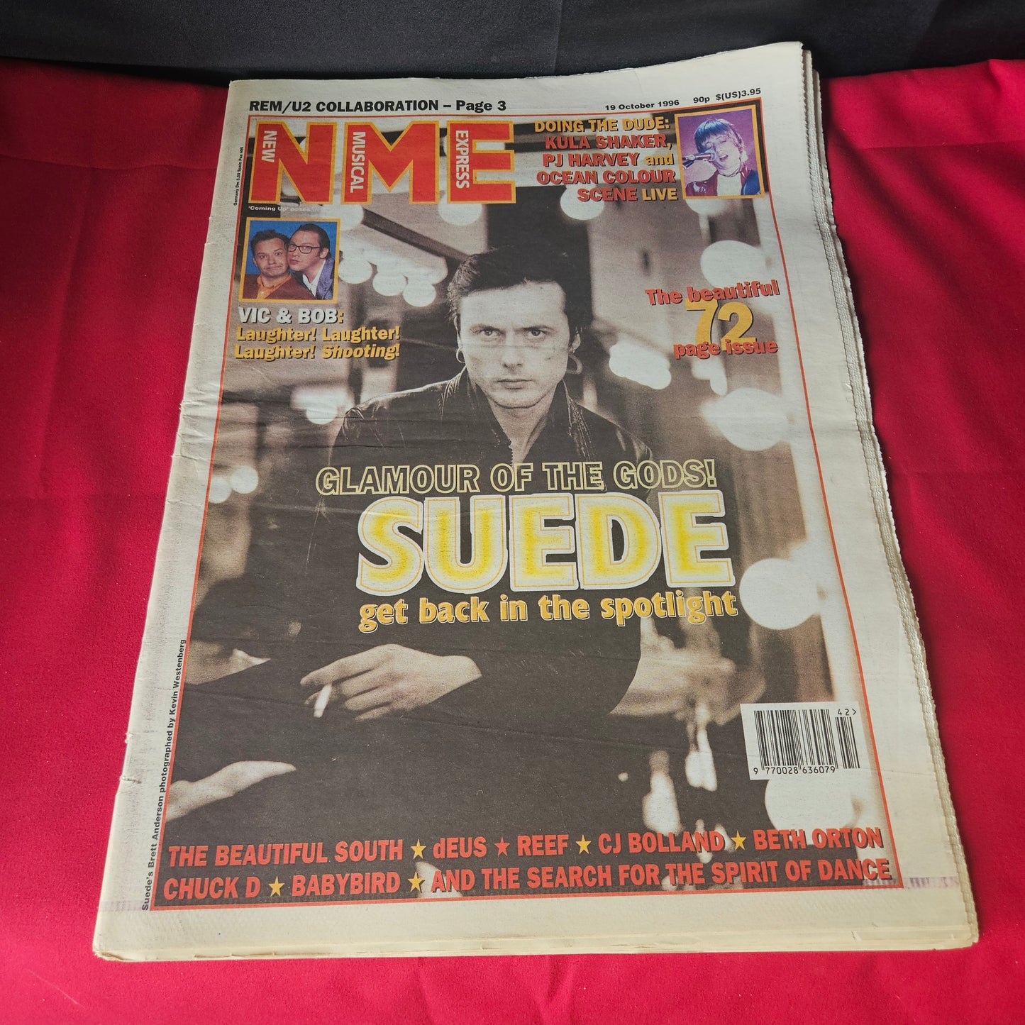 NME Magazine 19 October 1996 Suede Brett Anderson REM U2 PJ Harvey Kula Shaker NP003