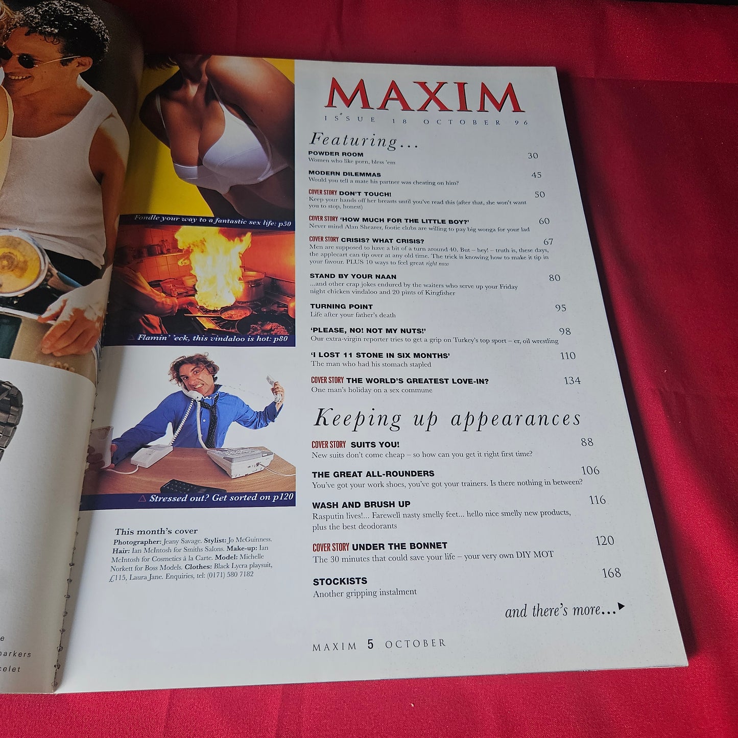 Maxim Magazine October 1996 Michelle Vintage Mens Lifestyle Issue SKU 1485
