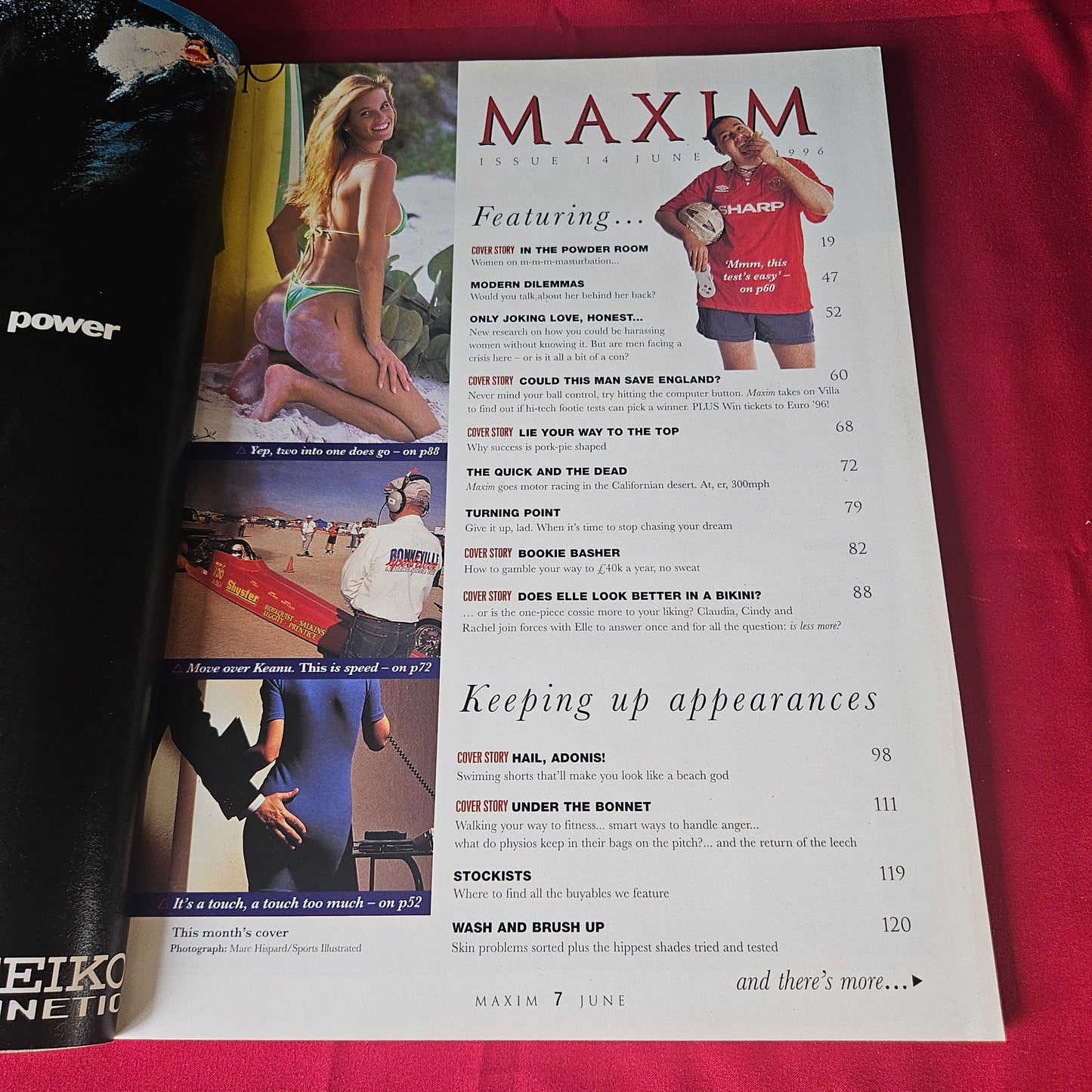 Maxim Magazine June 1996 Elle Macpherson Claudia Schiffer Cindy Crawford SKU 1485