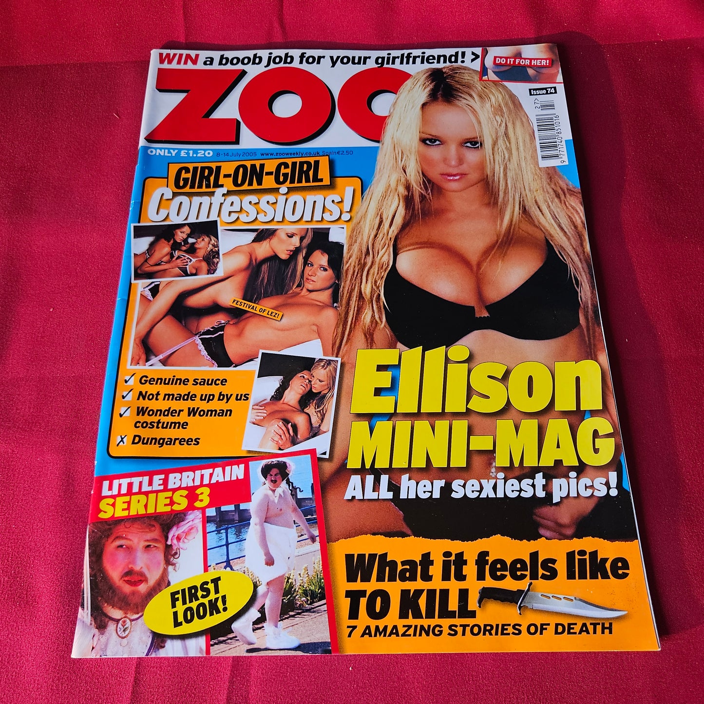 Zoo Magazine 8-14 July 2005 Jennifer Ellison Issue 74 Mini-Mag SKU 1486
