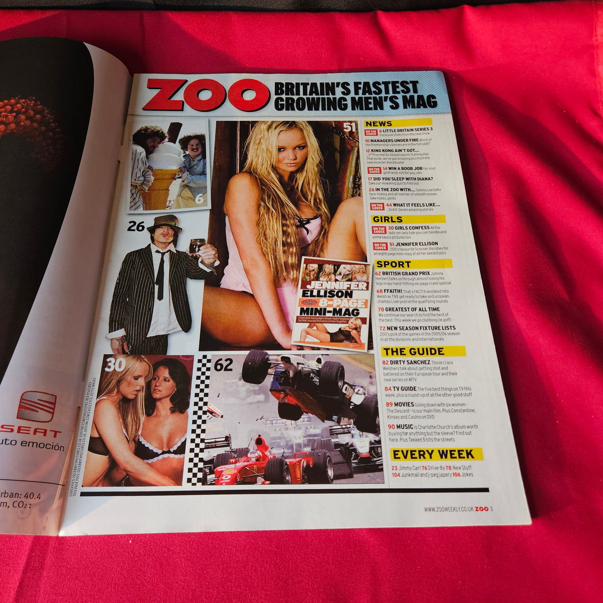 Zoo Magazine 8-14 July 2005 Jennifer Ellison Issue 74 Mini-Mag SKU 1486