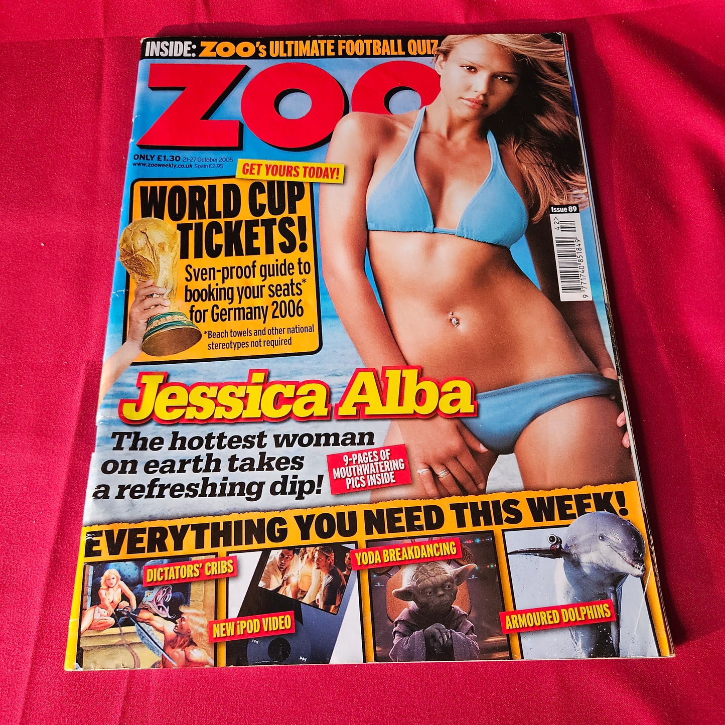 Zoo Magazine 21-27 October 2005 Jessica Alba Keira Knightley Issue 89 SKU 1486