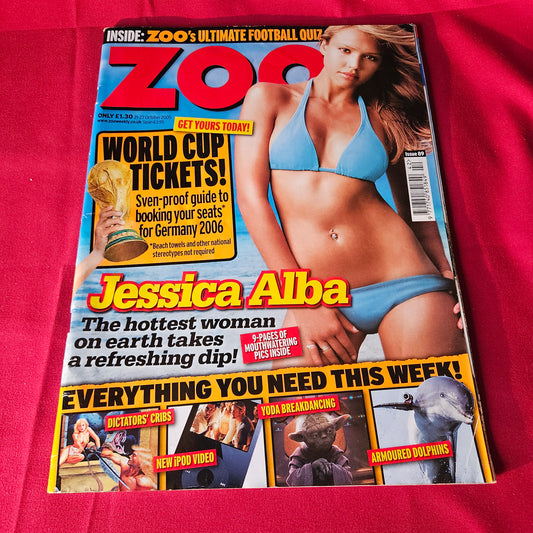 Zoo Magazine 21-27 October 2005 Jessica Alba Keira Knightley Issue 89 SKU 1486