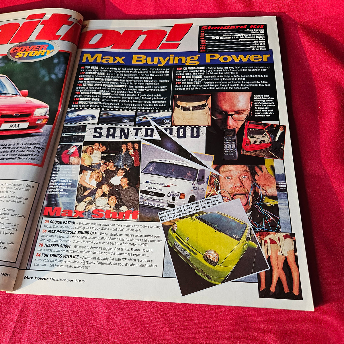 Max Power Magazine September 1996 Ford Escort RS Turbo BMW M3 Golf GTi VR6 Pug 205 SKU 1486