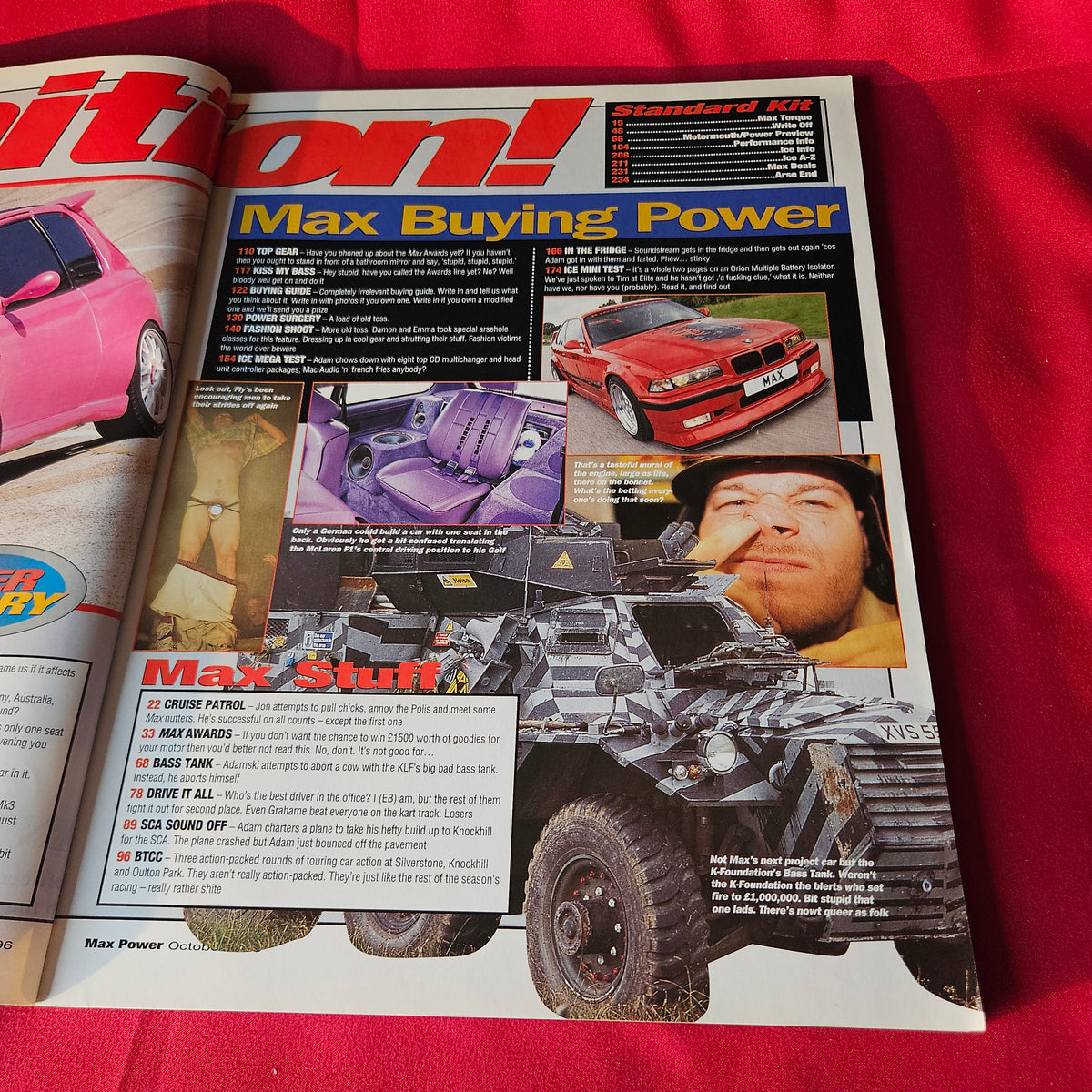 Max Power Magazine October 1996 Peugeot 205 BMW Corrado Nissan GT-R Fiesta SKU 1486