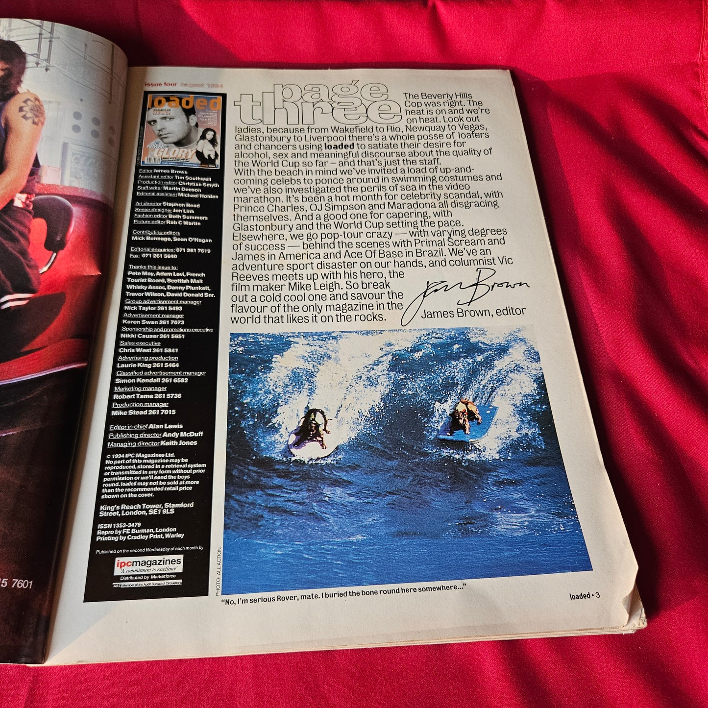 Loaded Magazine August 1994 Issue 4 Brookside Barry Grant Beth Swimwear Special SKU 1488