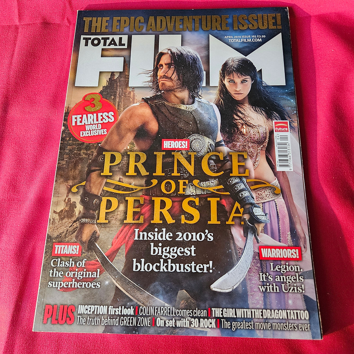 Total Film Magazine April 2010 Issue 165 Prince of Persia Jake Gyllenhaal Gemma Arterton Inception SKU 1489
