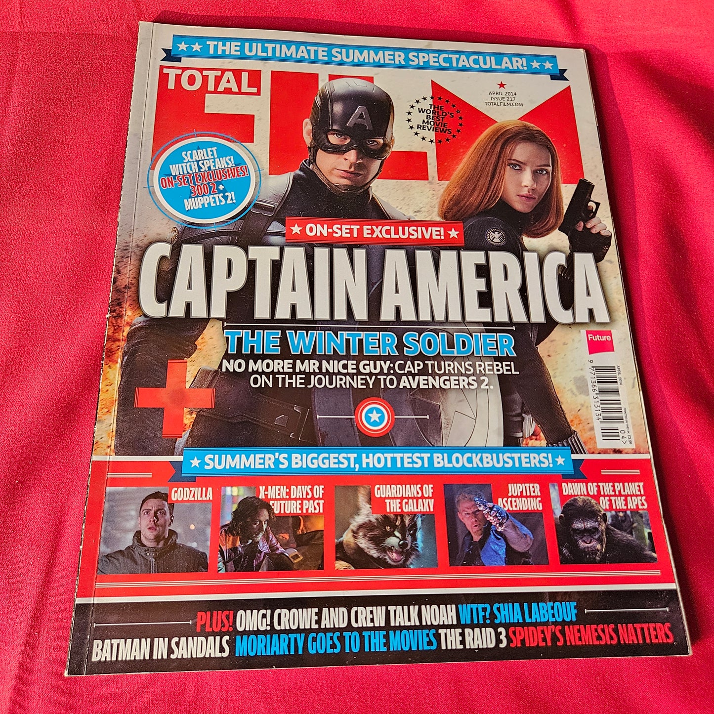 Total Film Magazine April 2014 Issue 217 Captain America Winter Soldier SKU 1489