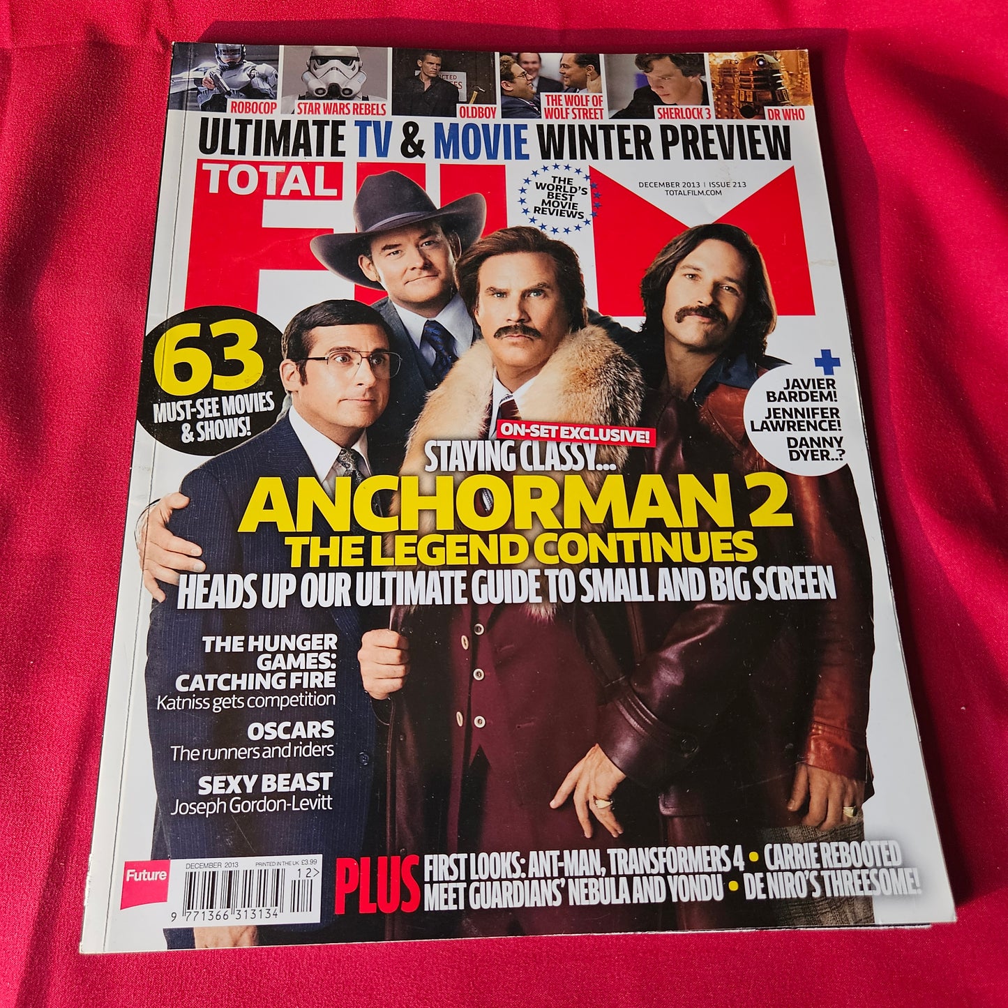 Total Film Magazine December 2013 Issue 213 Anchorman 2 Winter Preview SKU 1489