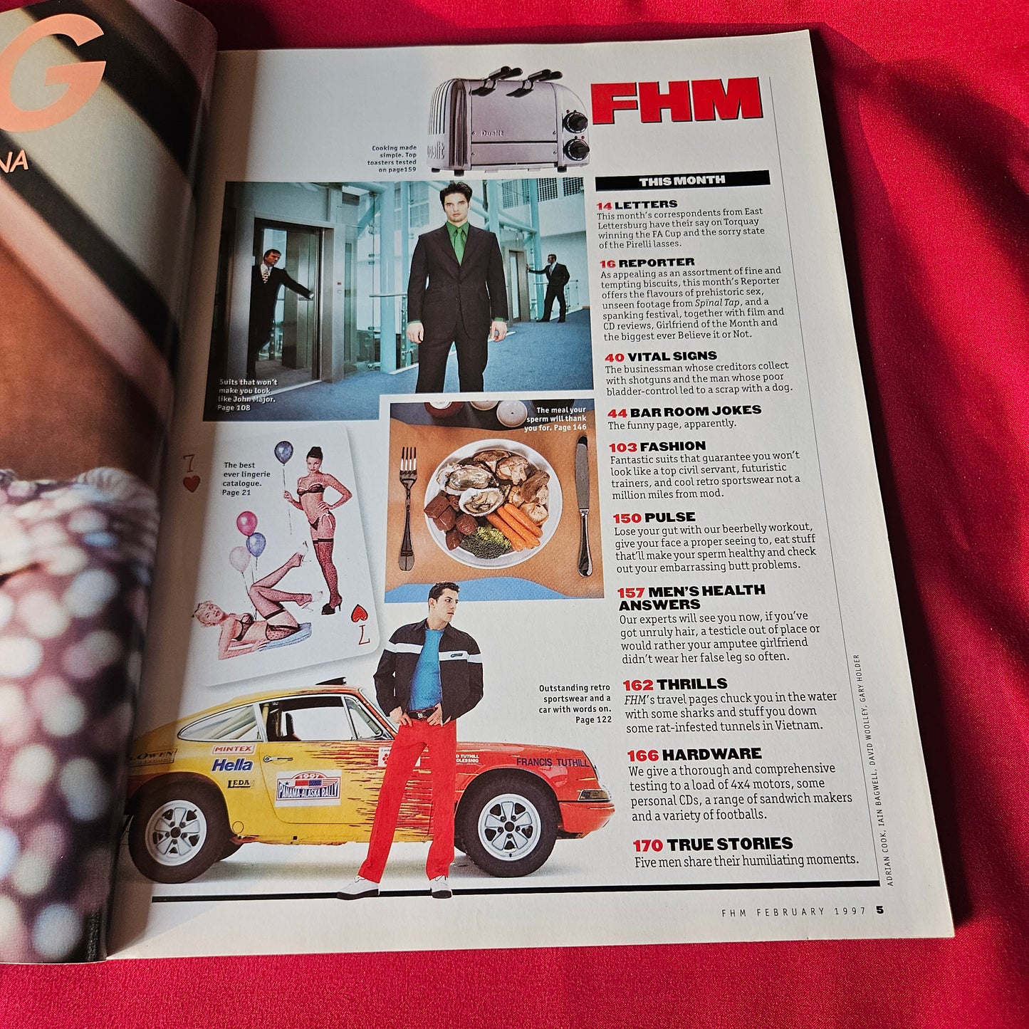 FHM Magazine February 1997 Issue 85 Jenny McCarthy Melissa George Tyra Banks SKU 1490