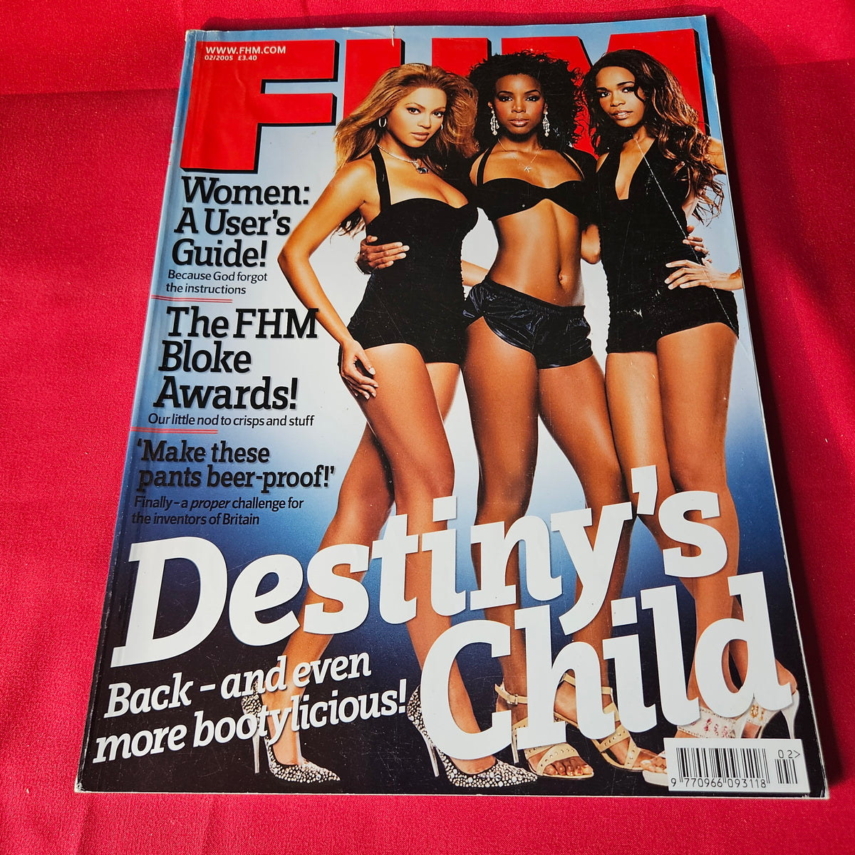 FHM Magazine February 2005 Destiny's Child Beyonce Kelly Rowland Michelle Williams 1490