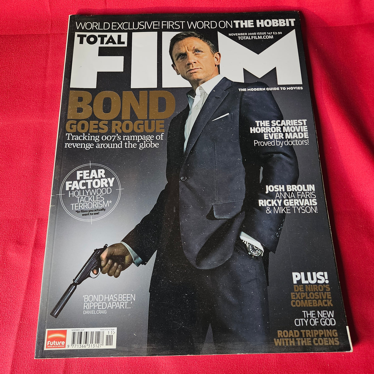 Total Film Magazine November 2008 Issue 147 Daniel Craig James Bond 007 SKU 1491