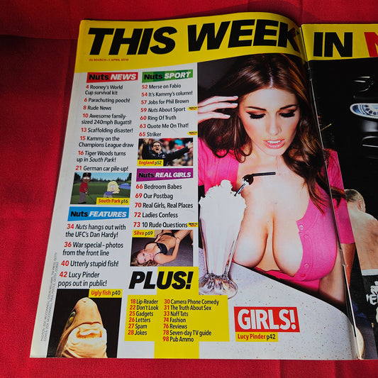 Nuts Magazine 26 March-1 April 2010 Lucy Pinder Dan Hardy Bugatti Veyron SKU 1492