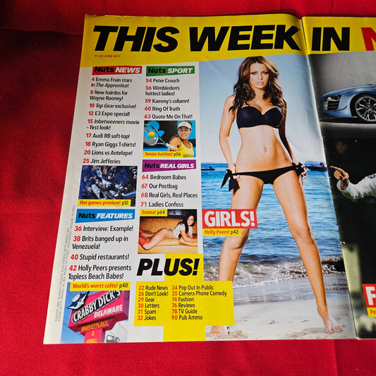 Nuts Magazine 17-23 June 2011 Holly Peers Kelly Brook Imogen Thomas Audi R8 SKU 1492