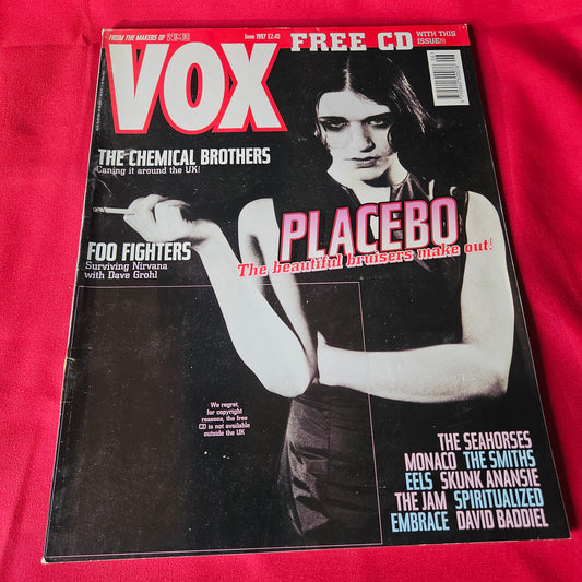 VOX Magazine June 1997 Placebo Foo Fighters Chemical Brothers Music SKU 1493