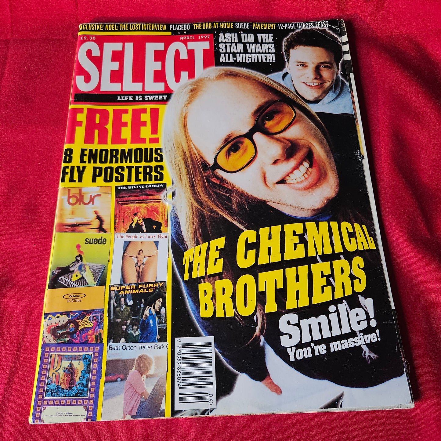 Select Magazine April 1997 Chemical Brothers Ash Pavement Placebo Noel Gallagher SKU 1494