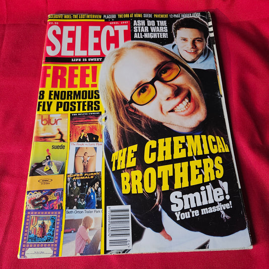 Select Magazine April 1997 Chemical Brothers Ash Pavement Placebo Noel Gallagher SKU 1494