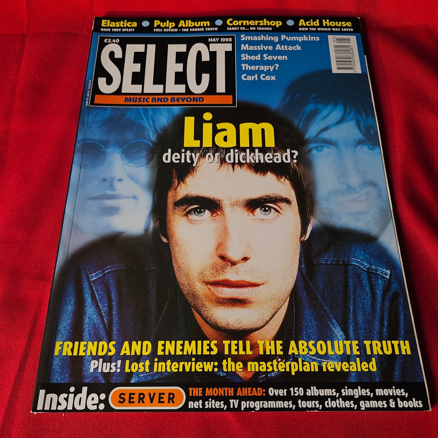Select Magazine May 1998 Liam Gallagher Oasis Elastica Cornershop Pulp SKU 1494