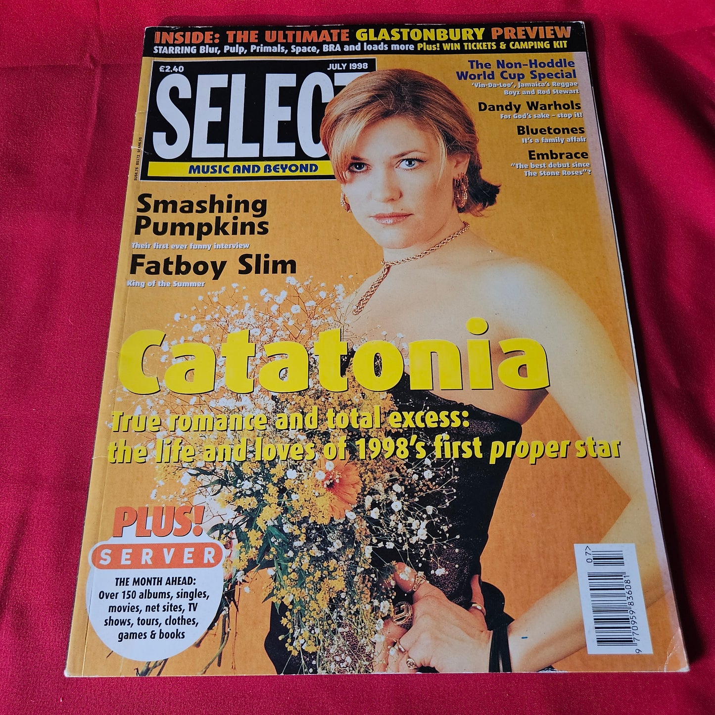 Select Magazine July 1998 Catatonia Cerys Matthews Smashing Pumpkins Fatboy Slim SKU 1494