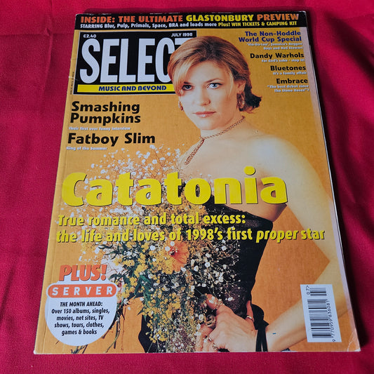 Select Magazine July 1998 Catatonia Cerys Matthews Smashing Pumpkins Fatboy Slim SKU 1494