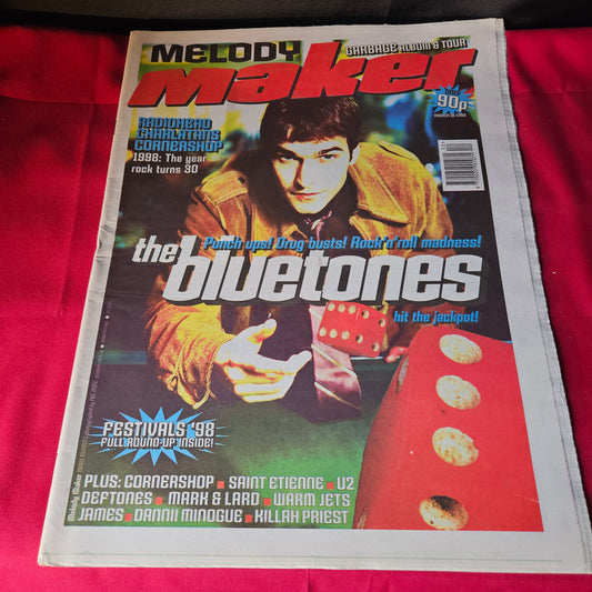 Melody Maker Magazine 21 March 1998 Bluetones Radiohead Garbage Cornershop U2 NP003