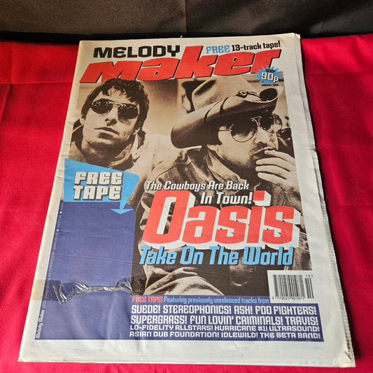 Melody Maker Magazine 7 March 1998 Oasis Suede Stereophonics Ash Foo Fighters NP003