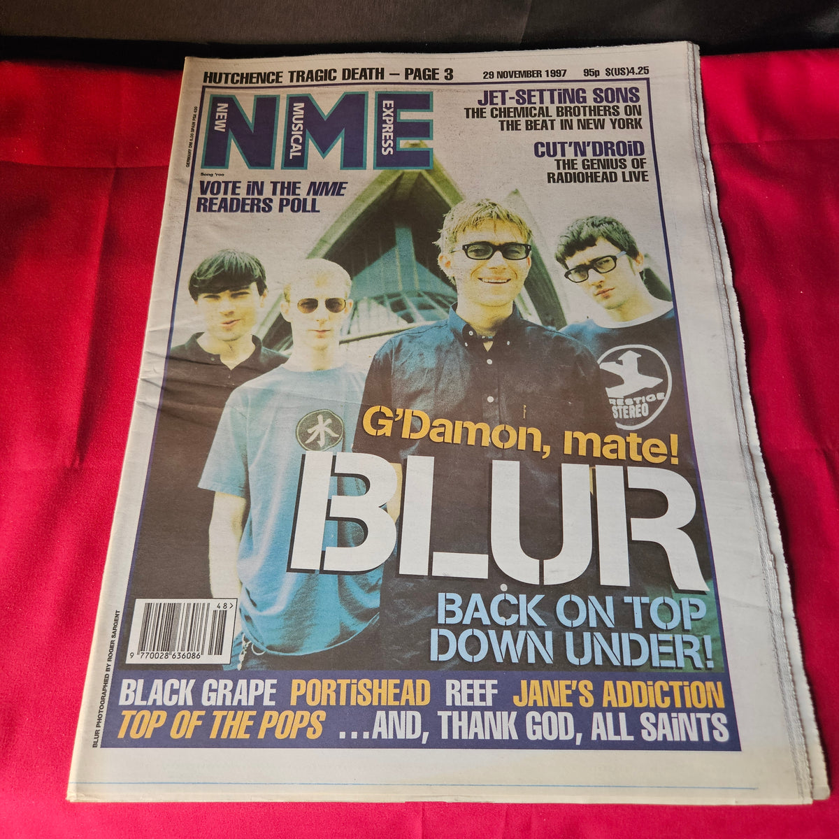 NME Magazine 29 November 1997 Blur Damon Albarn Chemical Brothers Radiohead NP005