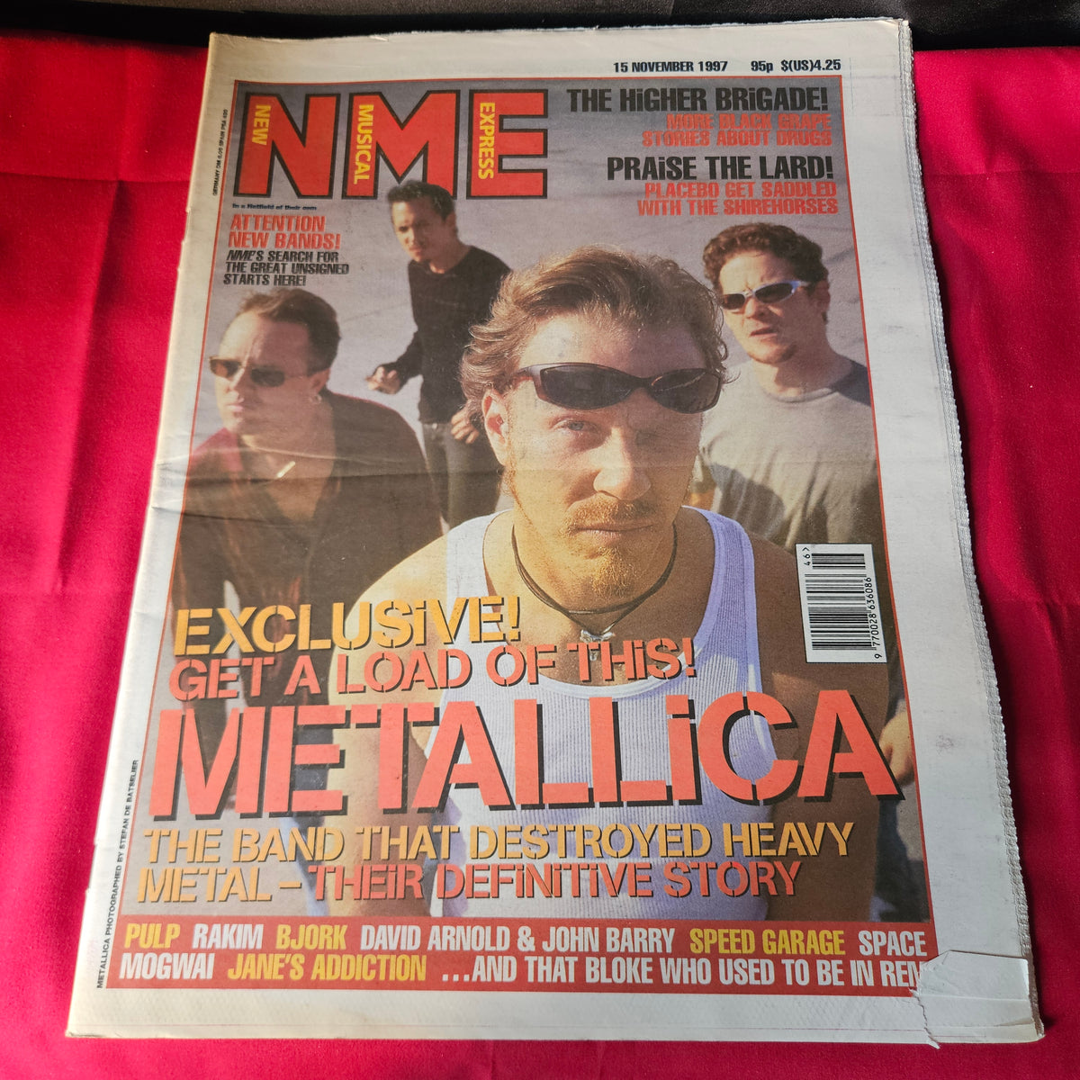NME Magazine 15 November 1997 Metallica Pulp Bjork Mogwai Jane's Addiction NP005