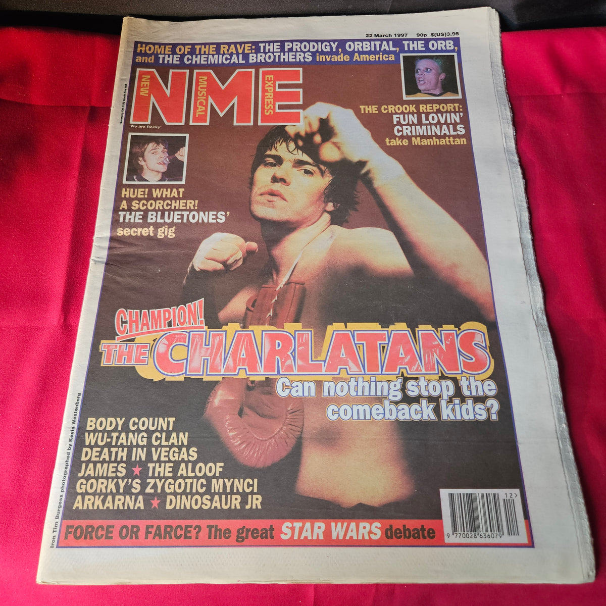 NME Magazine 22 March 1997 The Charlatans Tim Burgess Prodigy Wu-Tang Clan NP005