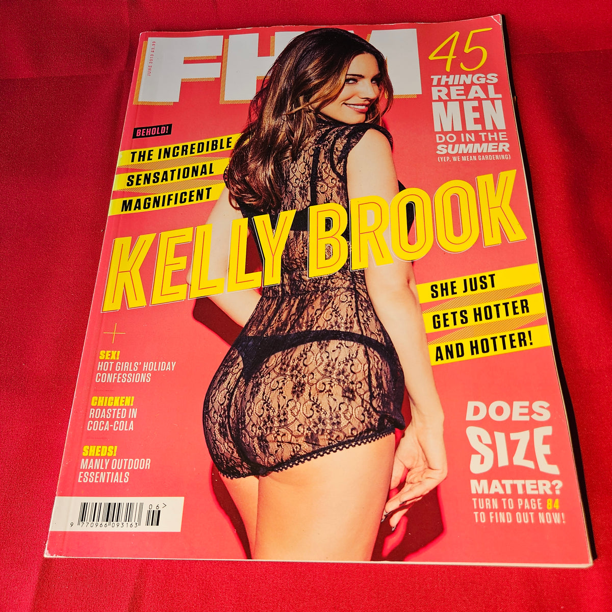 FHM Magazine June 2013 Kelly Brook Louise Model Glamour Issue #282 SKU 1496