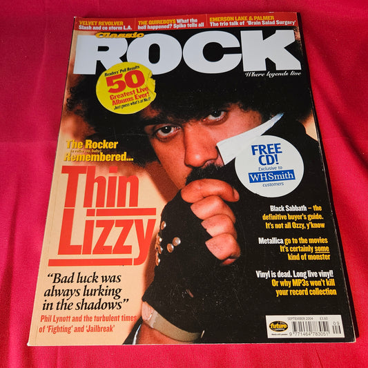 Classic Rock Magazine September 2004 Thin Lizzy Phil Lynott Black Sabbath Metallica (1498)