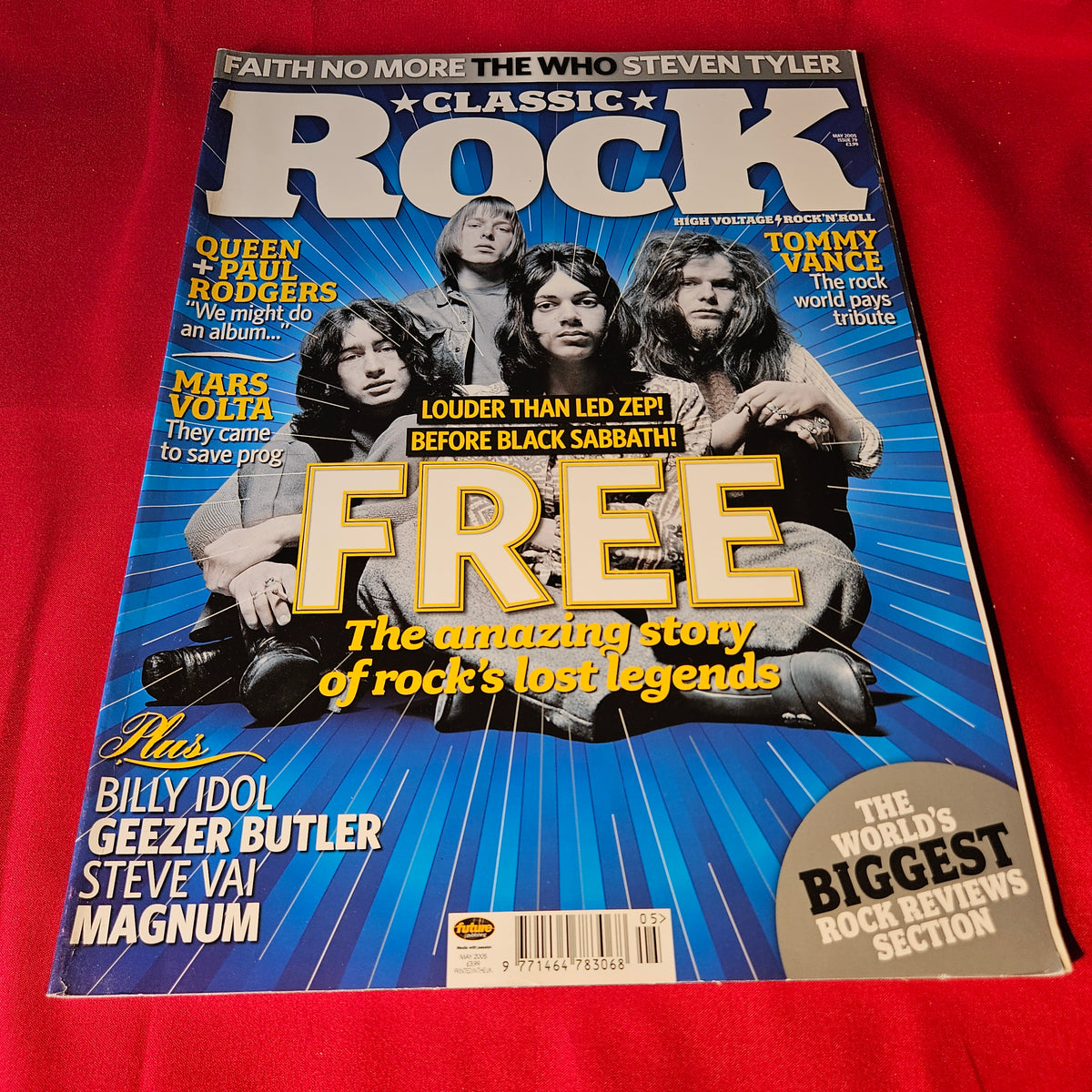 Classic Rock Magazine May 2005 Issue 76 Free Queen Paul Rodgers Billy Idol (1498)
