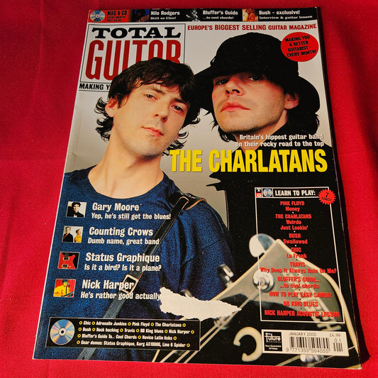 Total Guitar Magazine January 2000 Issue 65 The Charlatans Pink Floyd Bush (1499)