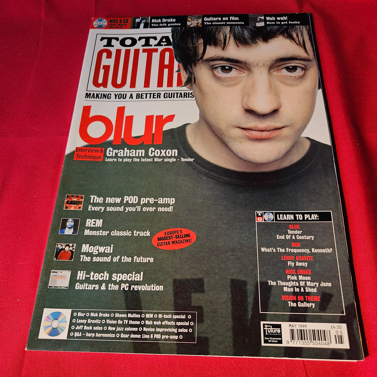 Total Guitar Magazine May 1999 Issue 56 Blur Graham Coxon REM Nick Drake Mogwai (1499)