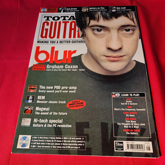 Total Guitar Magazine May 1999 Issue 56 Blur Graham Coxon REM Nick Drake Mogwai (1499)