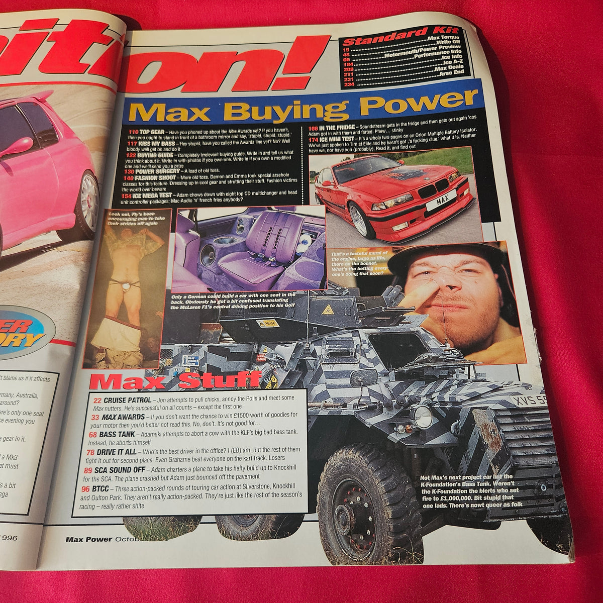 Max Power Magazine October 1996 Pink Peugeot 205 Modified Cars Tuning (1500)
