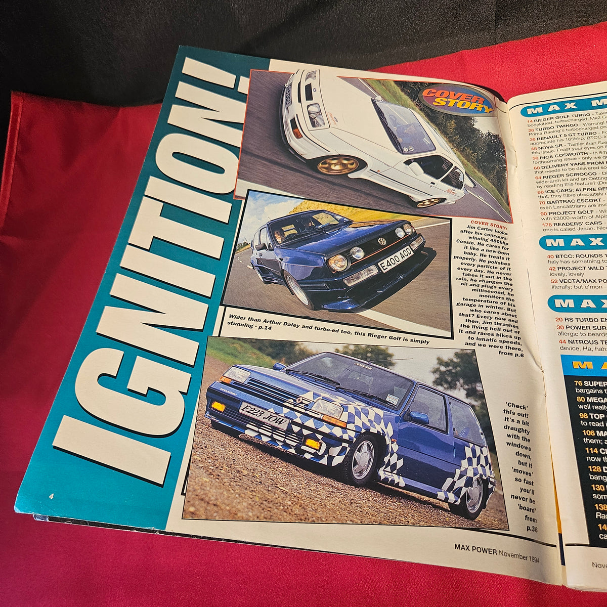 Max Power Magazine November 1994 Ford Sierra Cosworth RS Turbo Tuning Cars (1500)