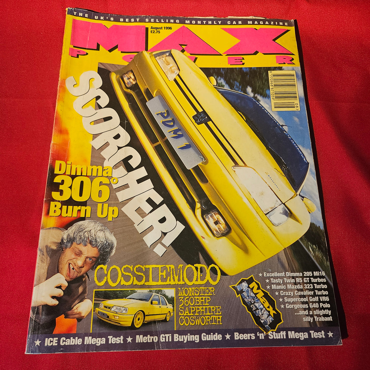 Max Power Magazine August 1996 Peugeot 306 Dimma Ford Cosworth Tuning Cars (1500)