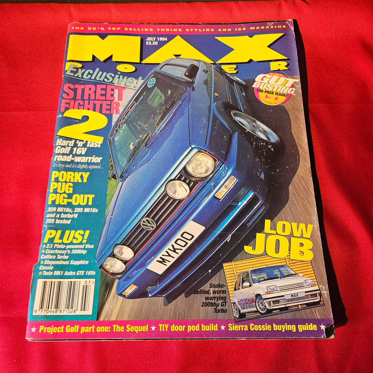 Max Power Magazine July 1994 VW Golf GTI Viva Escort Cosworth Tuning (1500)