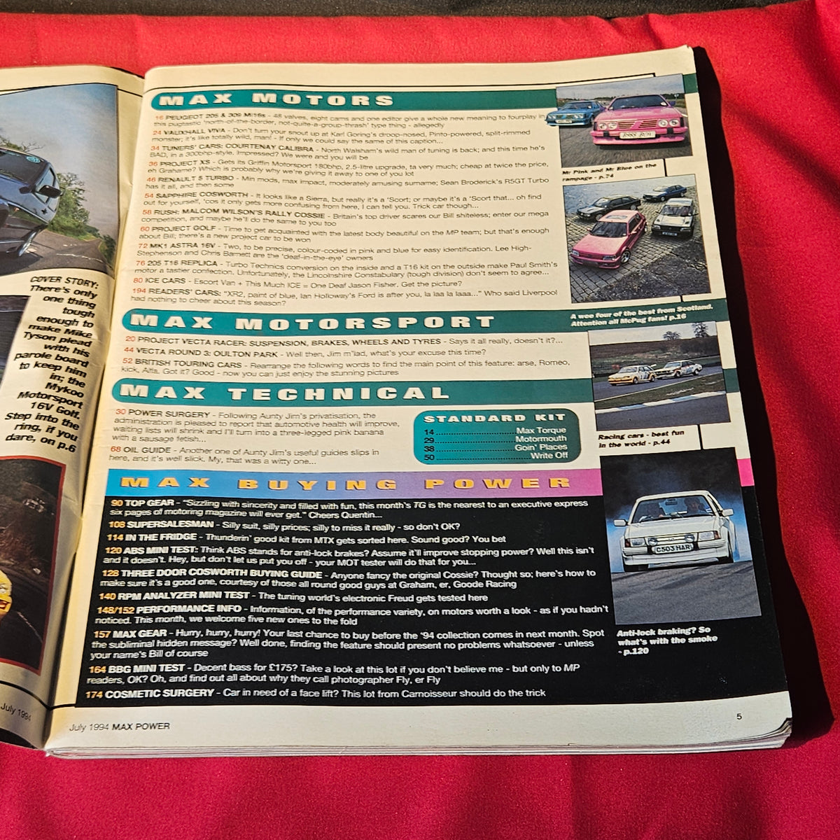 Max Power Magazine July 1994 VW Golf GTI Viva Escort Cosworth Tuning (1500)