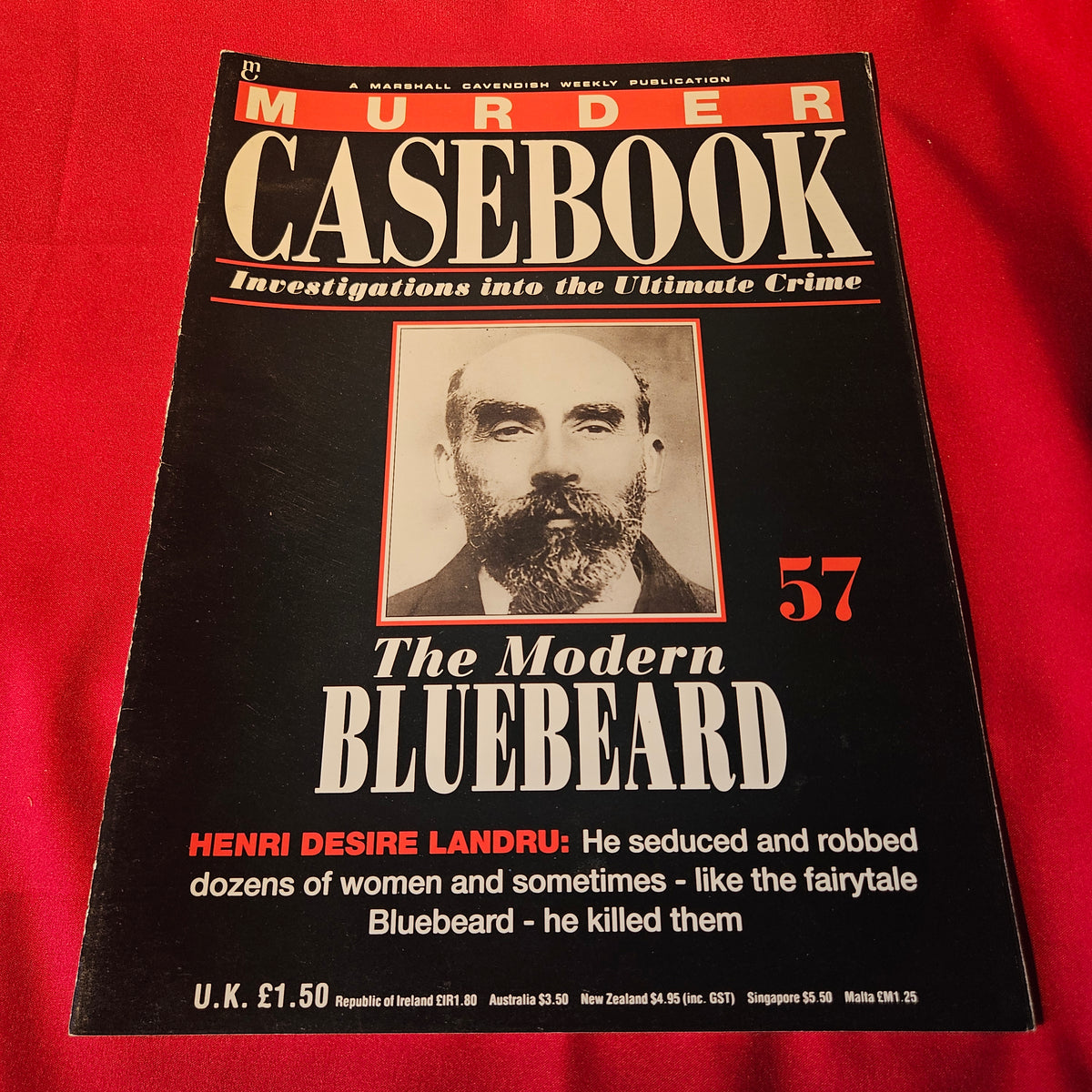 Murder Casebook Magazine Issue 57 17 April 1990 Henri Desire Landru Bluebeard (1501)