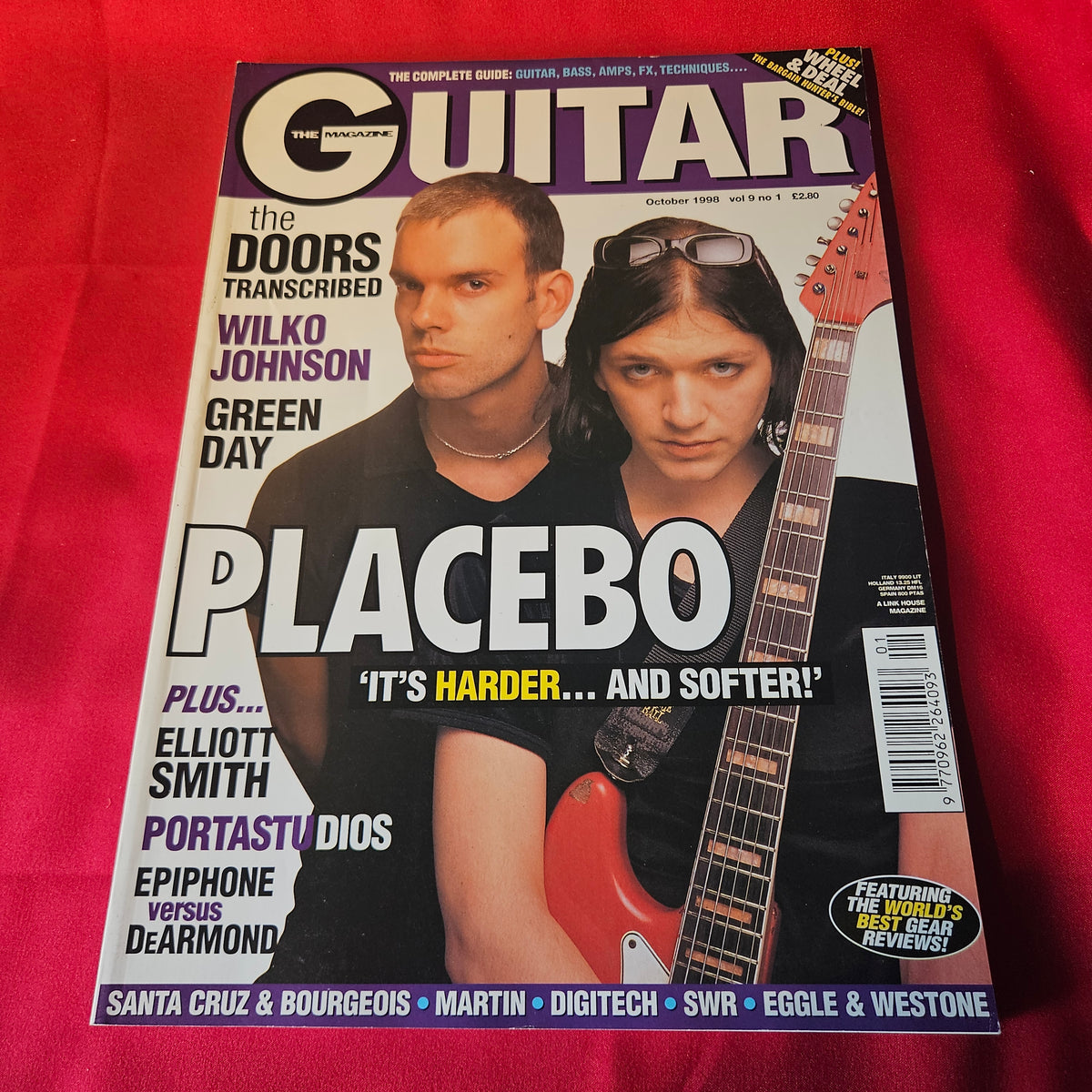 Guitar Magazine October 1998 Placebo Green Day Elliott Smith The Doors (1502)