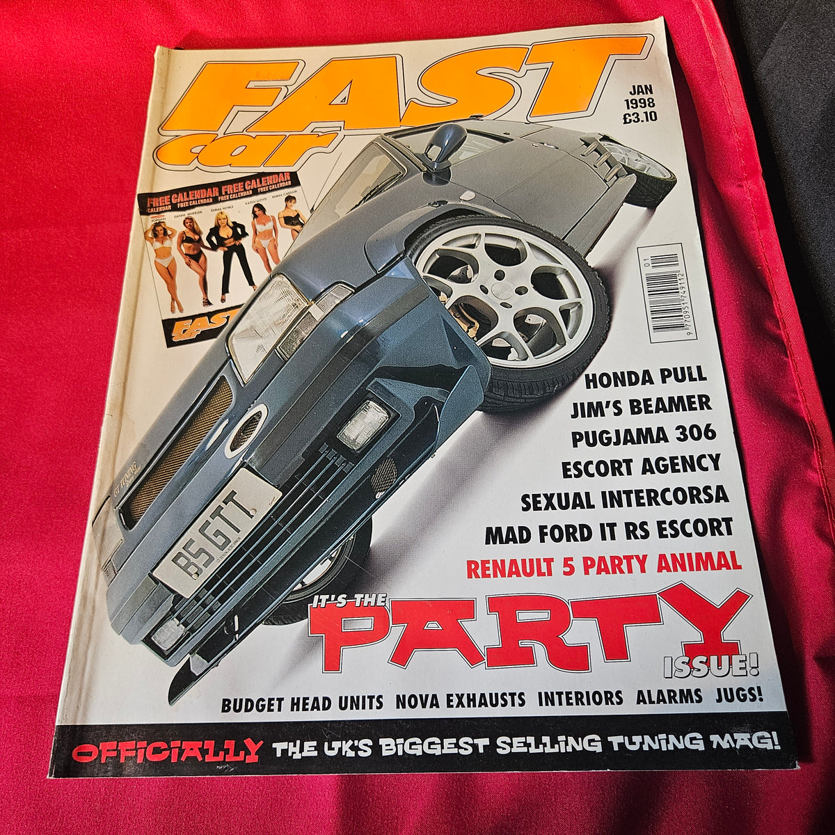 Fast Car Magazine January 1998 Renault 5 Golf VR6 BMW Peugeot 306 Escort (1503)