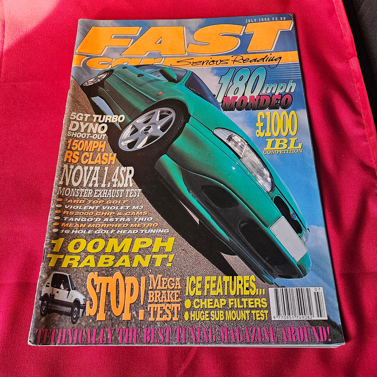 Fast Car Magazine July 1996 180mph Ford Mondeo Renault 5 GT Turbo RS (1503)