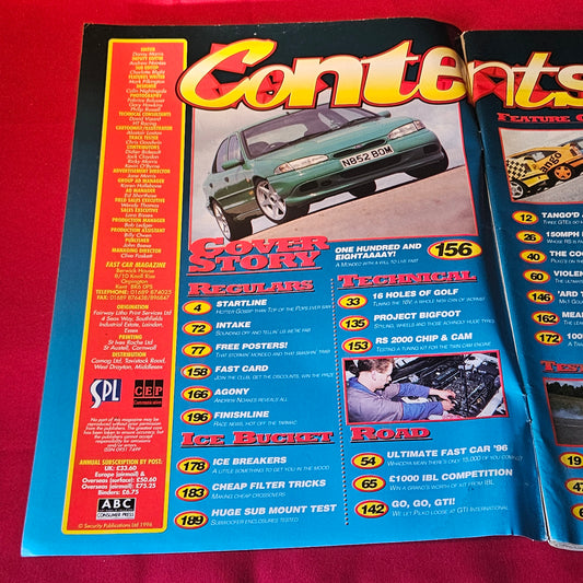 Fast Car Magazine July 1996 180mph Ford Mondeo Renault 5 GT Turbo RS (1503)