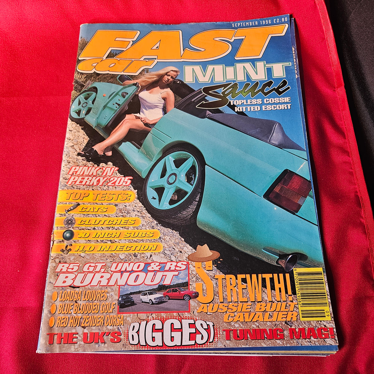 Fast Car Magazine September 1996 Mint Sauce Escort Cavalier Peugeot 205 Golf (1503)