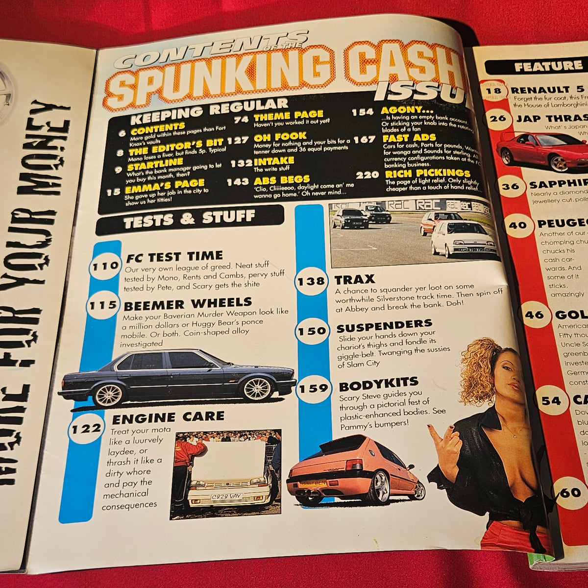 Fast Car Magazine December 1998 Renault 5 Calibra Peugeot 205 Sierra Corrado (1503)