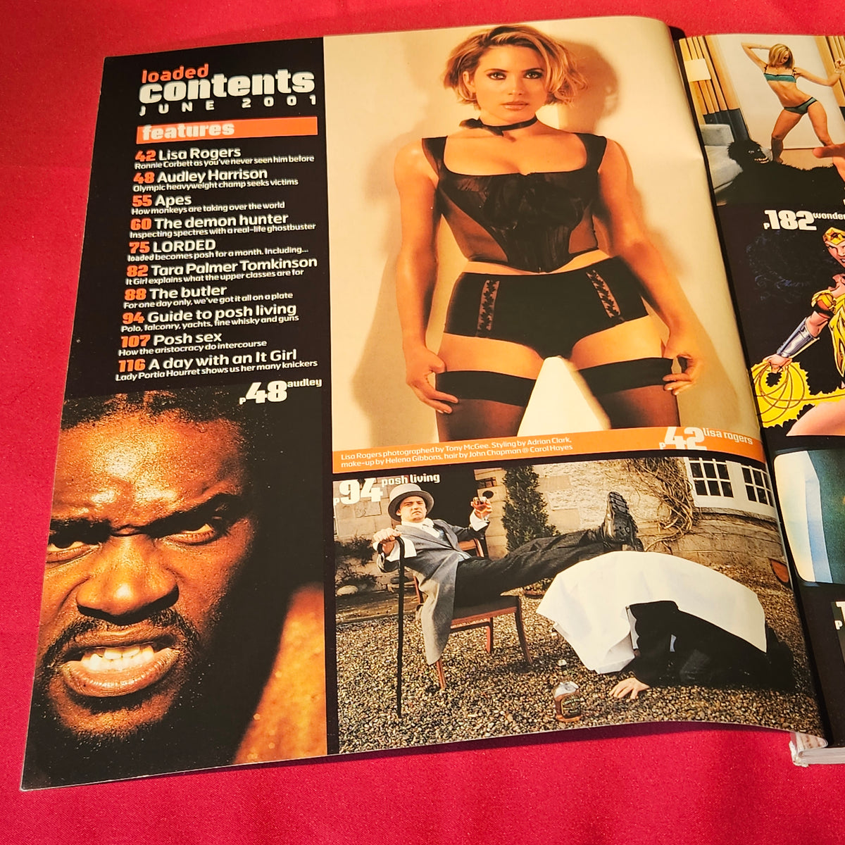Loaded Magazine June 2001 Lisa Rogers Tara Palmer Tomkinson Audley Harrison (1503)