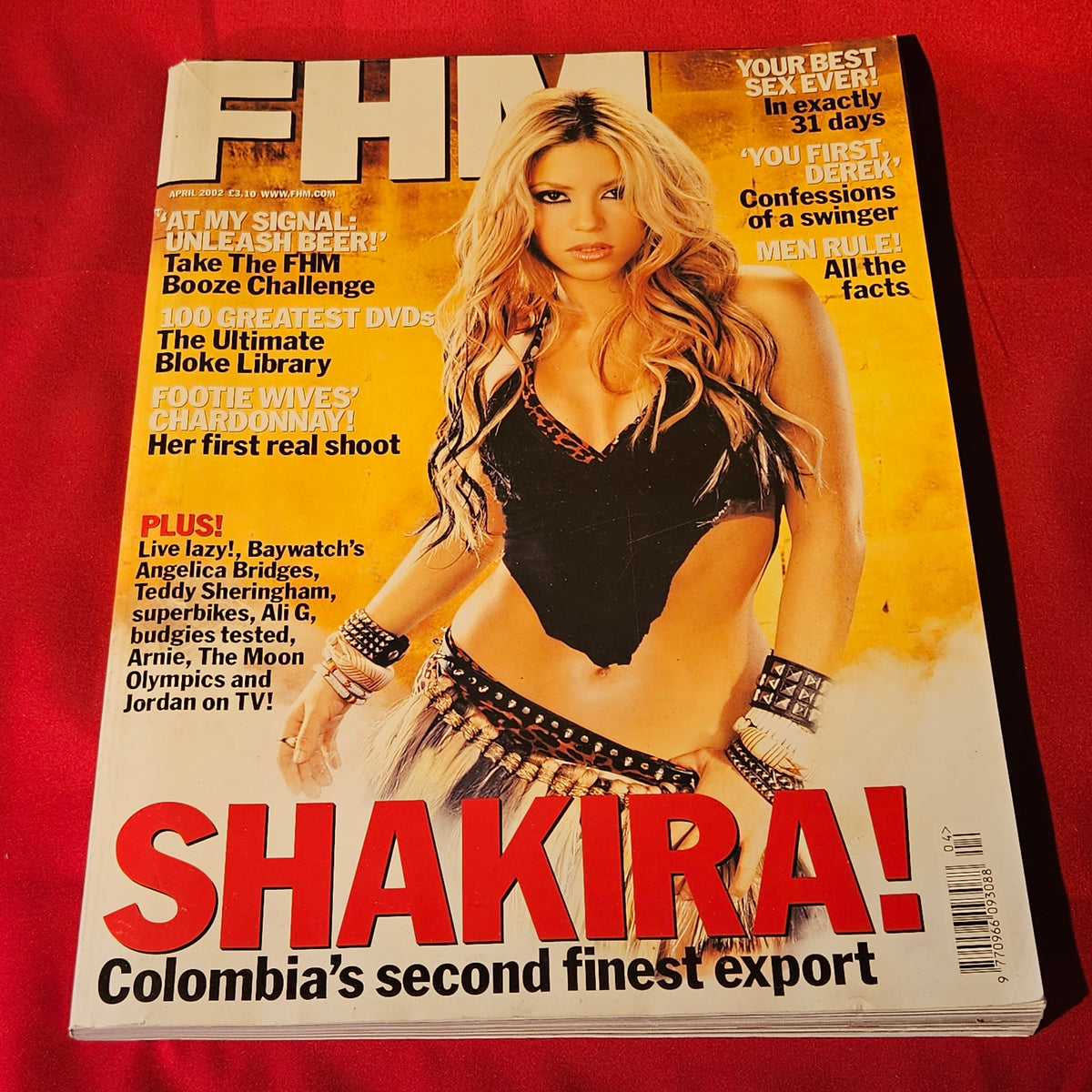 FHM Magazine April 2002 Shakira Susie Amy Angelica Bridges Schwarzenegger (1503)