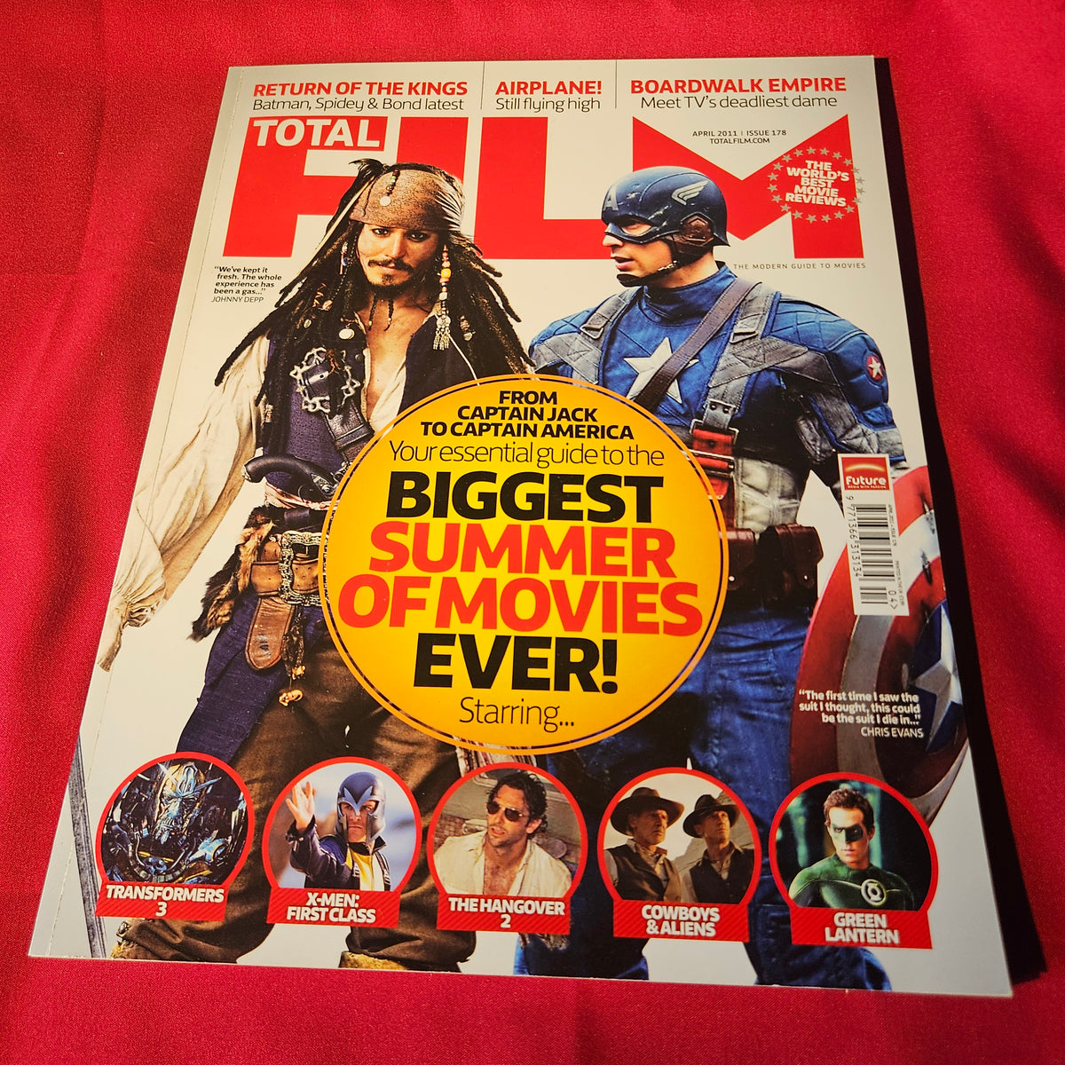 Total Film Magazine April 2011 #178 Johnny Depp Chris Evans Captain America (1505)